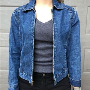 EDDIE BAUER Zip Jean Jacket